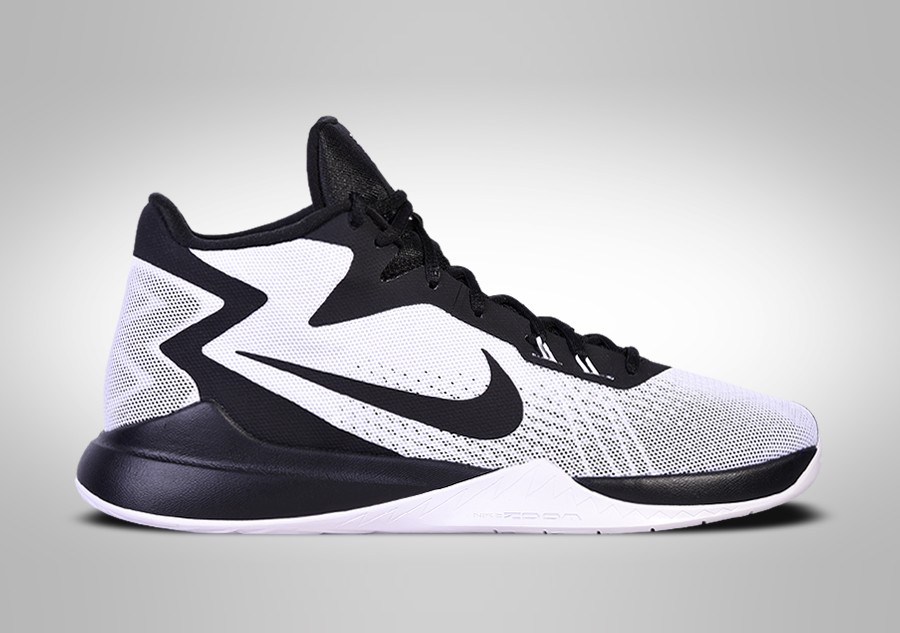 NIKE ZOOM EVIDENCE WHITE BLACK price 75.00 Basketzone