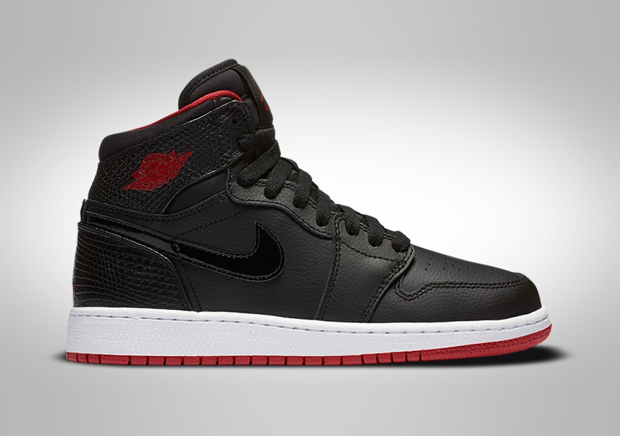 nike retro 1 red and black