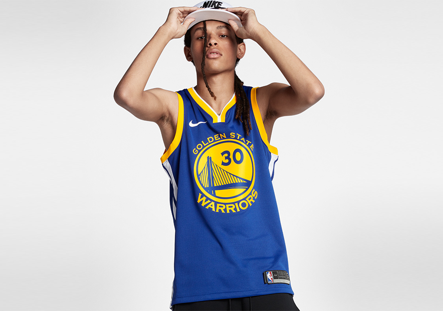 Nike Stephen Curry Blue Golden State Warriors Swingman Jersey