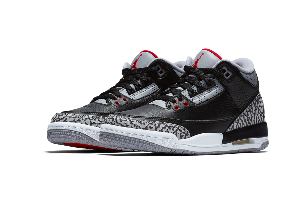 NIKE AIR JORDAN 3 RETRO BLACK CEMENT BG