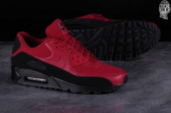 nike air max 90 essential black red