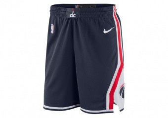 NIKE NBA WASHINGTON WIZARDS SWINGMAN SHORTS COLLEGE NAVY