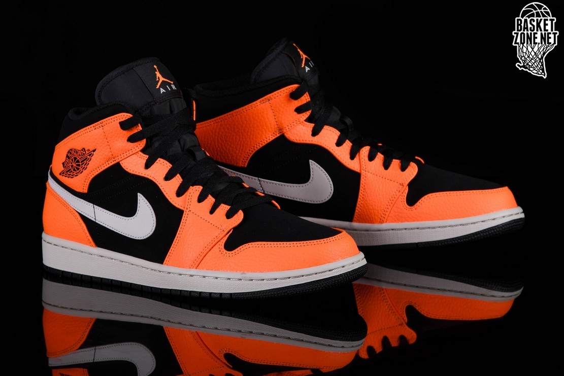 nike jordan orange black