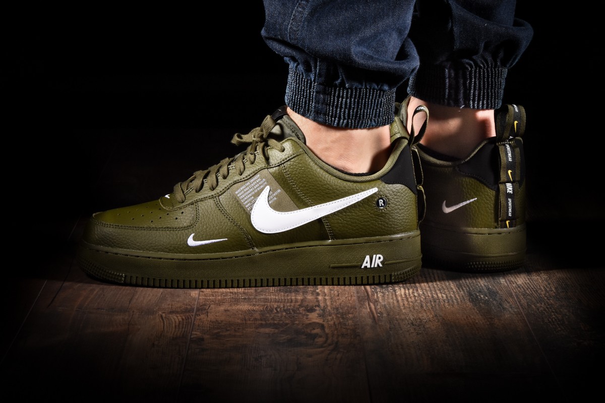 Release Date: Nike Air Force 1 07 LV8 Utility Olive Canvas •