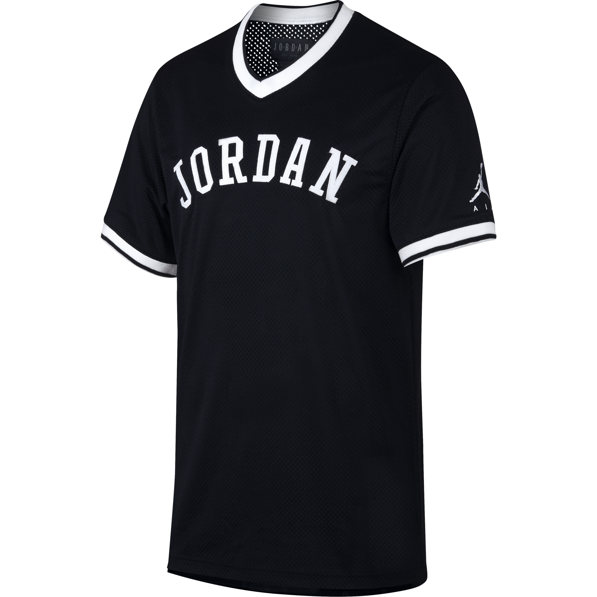 NIKE AIR JORDAN JUMPMAN AIR MESH JERSEY BLACK