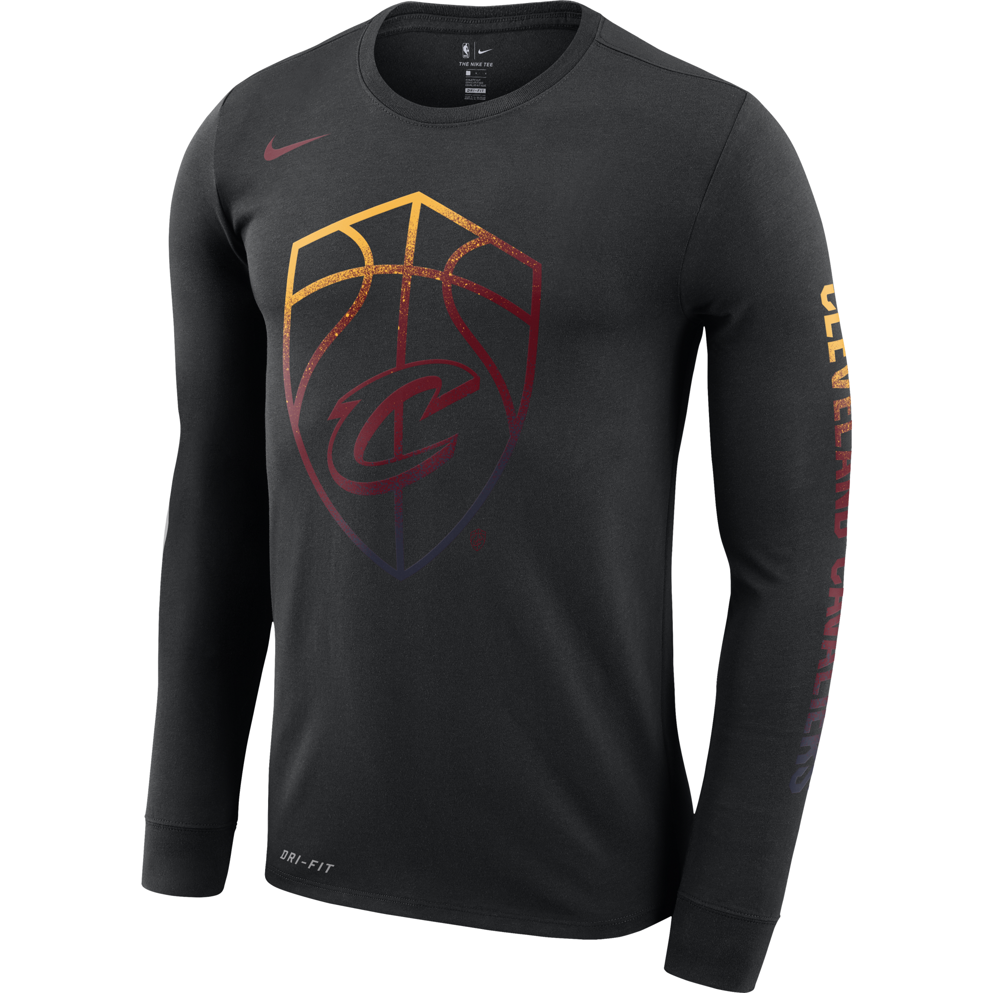 NIKE NBA CLEVELAND CAVALIERS LOGO DRY TEE BLACK