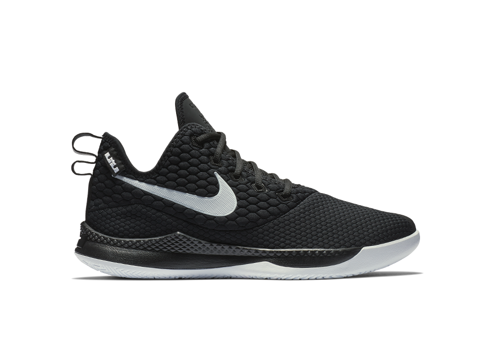 Nike lebron witness 3 black white best sale