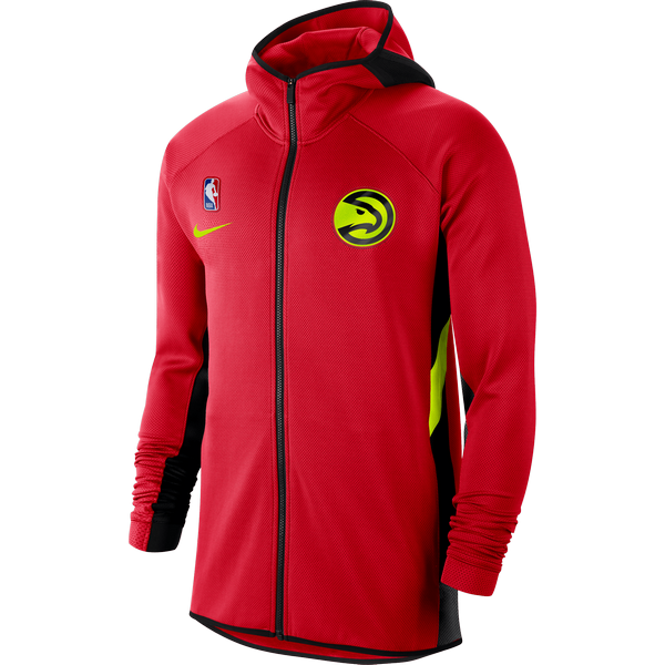 NIKE NBA ATLANTA HAWKS THERMA FLEX SHOWTIME HOODIE UNIVERSITY RED