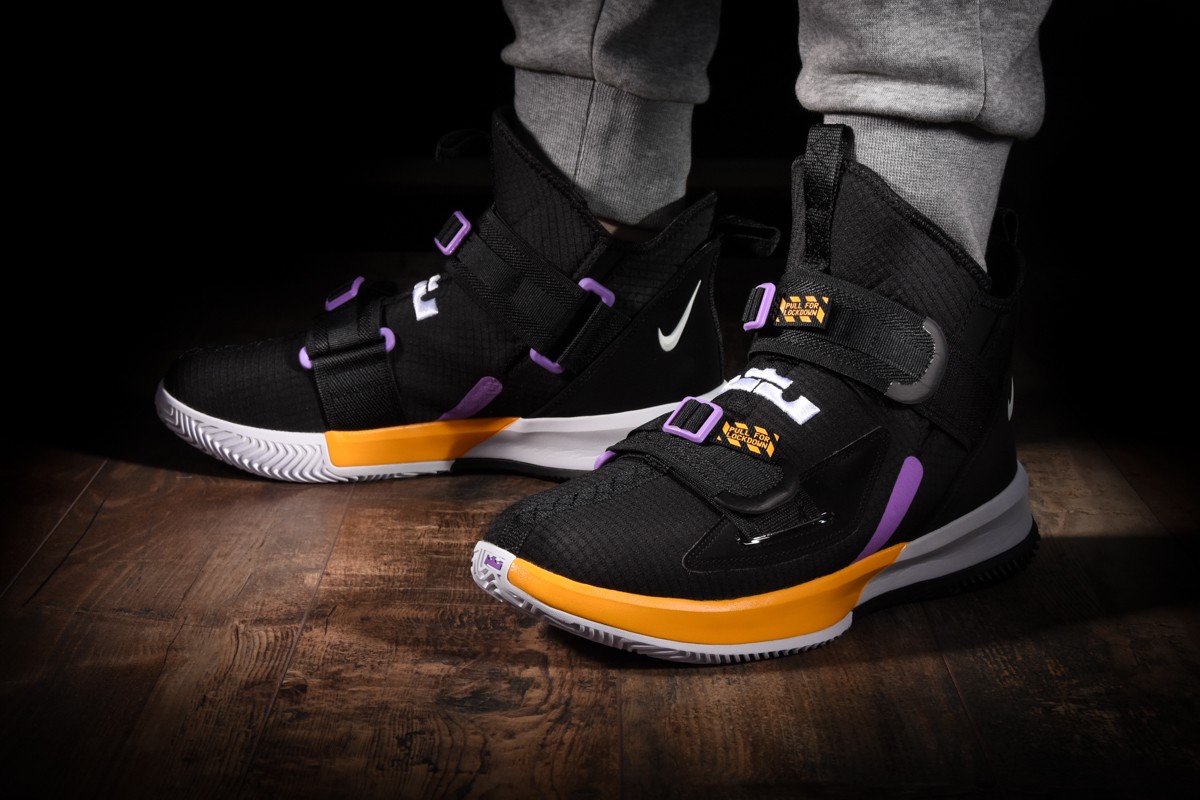 nike lebron soldier 13 lakers cheap online
