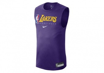 los angeles lakers authentic on court shooting shirt