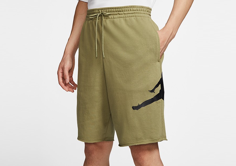 nike fleece shorts green