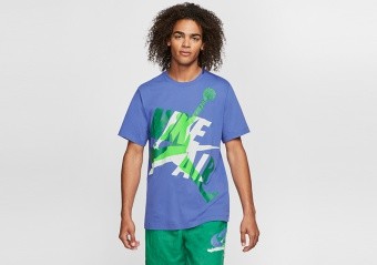 NIKE AIR JORDAN JUMPMAN CLASSICS CREW TEE RUSH VIOLET