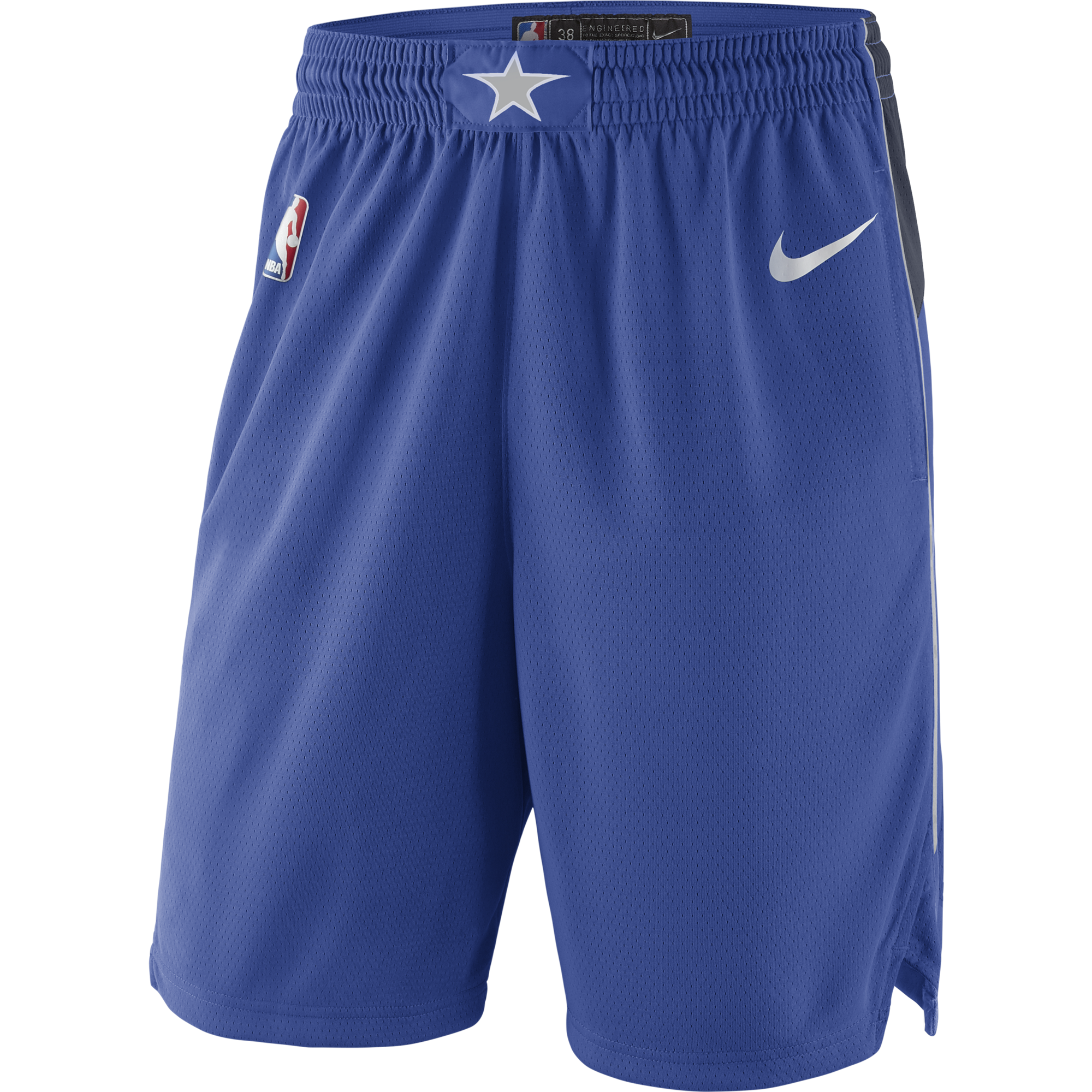 NIKE NBA DALLAS MAVERICKS SWINGMAN ROAD SHORTS GAME ROYAL