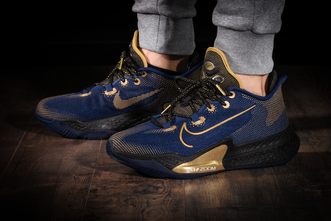 NIKE AIR ZOOM BB NXT BLUE METALLIC GOLD