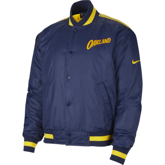 NIKE NBA GOLDEN STATE WARRIORS CITY EDITION COURTSIDE JACKET COLLEGE NAVY