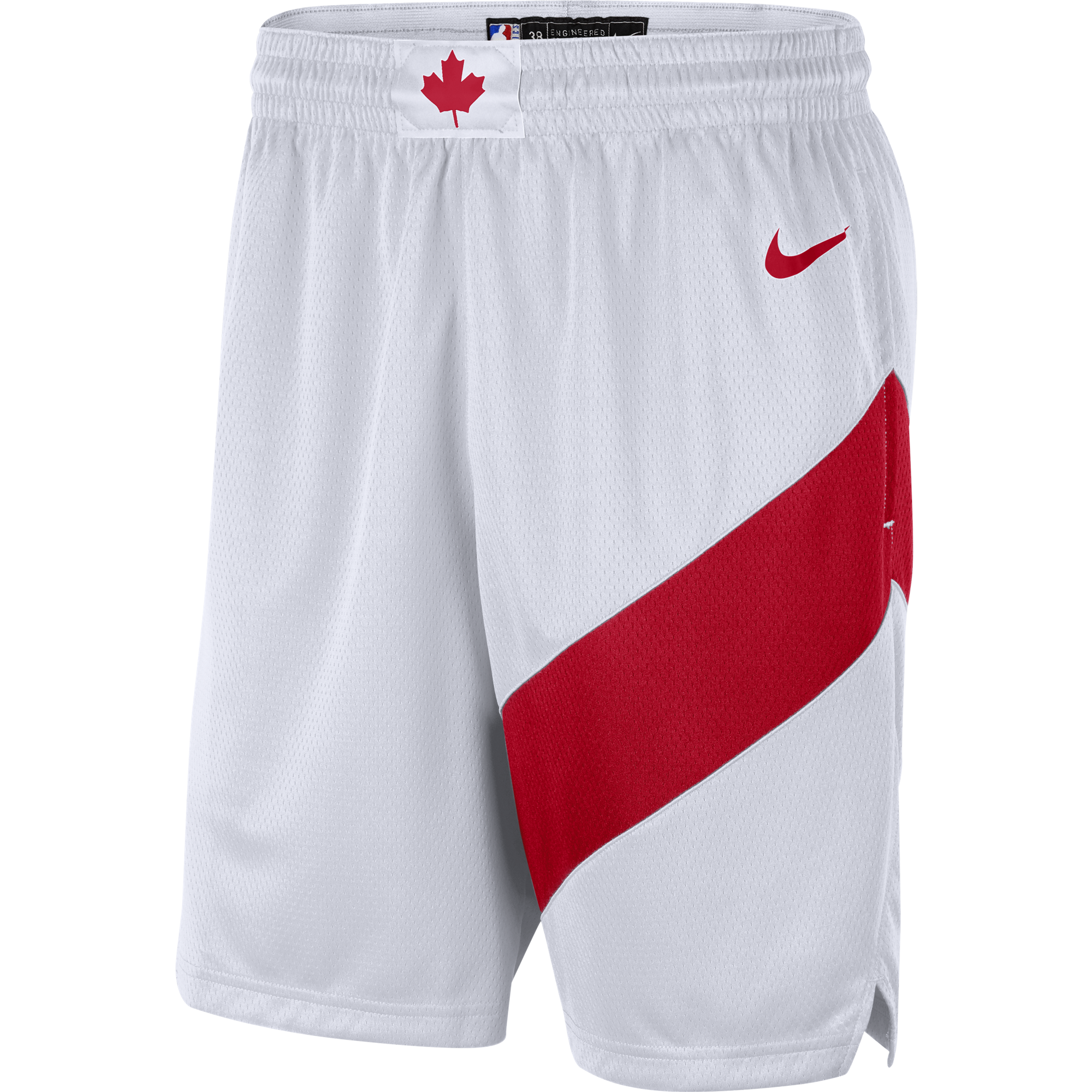 NIKE NBA TORONTO RAPTORS HOME SWINGMAN SHORTS WHITE