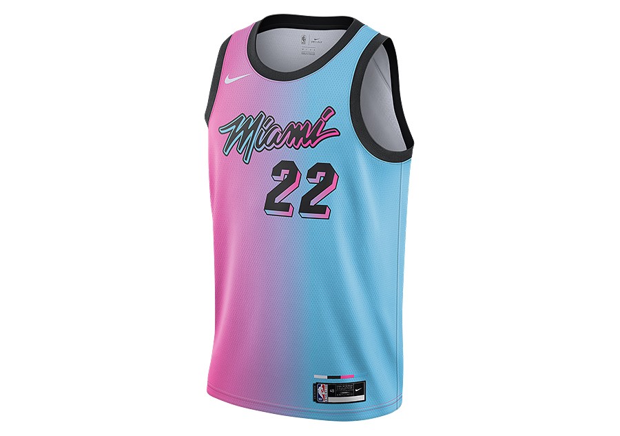 Jimmy Butler #22 Miami Heat Basketball Trikot Jersey City Edition Stitched Weiß 