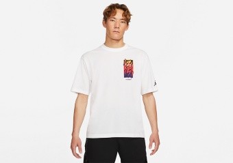 NIKE AIR JORDAN ZION DRI-FIT TEE WHITE