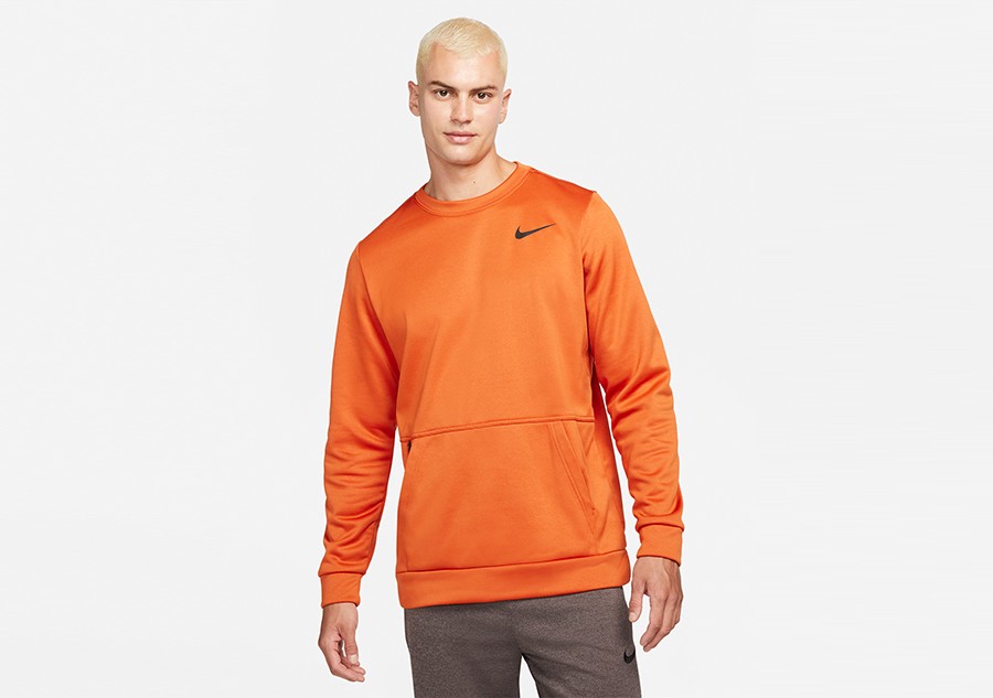 NIKE THERMA CREW LONG SLEEVE TOP SPORT SPICE price 49.00 Basketzone