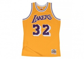 MITCHELL & NESS NBA SWINGMAN JERSEY LOS ANGELES LAKERS - MAGIC JOHNSON #32