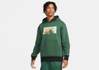 NIKE AIR JORDAN SPORT DNA FLEECE HOODIE NOBLE GREEN