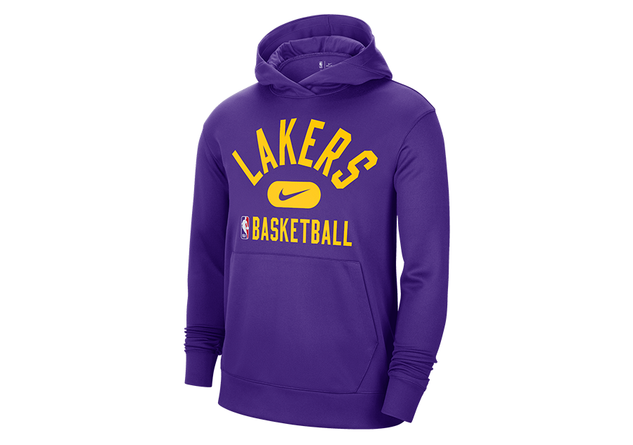 NIKE NBA LOS ANGELES LAKERS DRI-FIT SPOTLIGHT HOODIE FIELD PURPLE