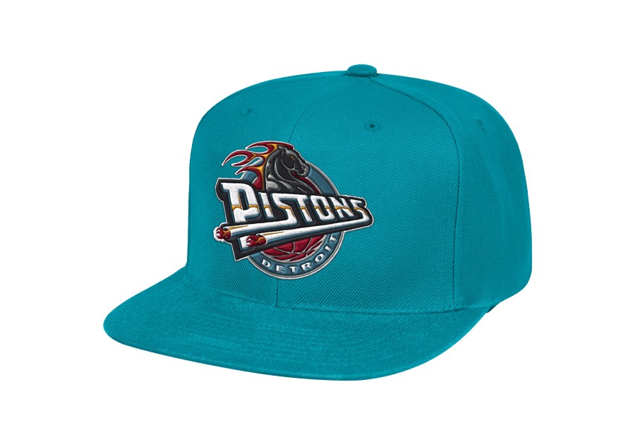 Mitchell & Ness Team Ground 2.0 Stretch Snapback HWC Detroit Pistons-  Basketball Store