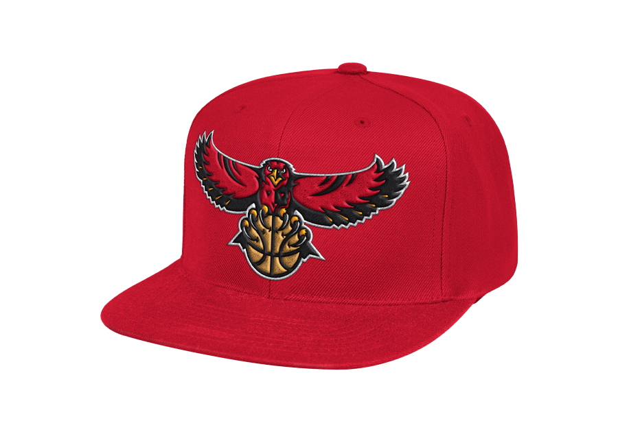 MITCHELL & NESS TEAM GROUND SNAPBACK HWC ATLANTA HAWKS