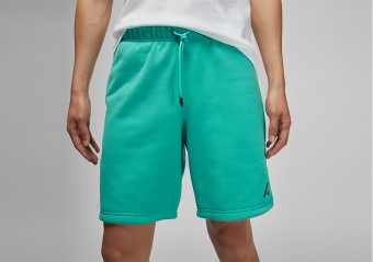 NIKE AIR JORDAN ESSENTIALS FLEECE SHORTS WASHED TEAL price 42.50