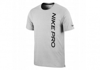 NIKE PRO SHORT-SLEEVE TOP CARBON HEATHER