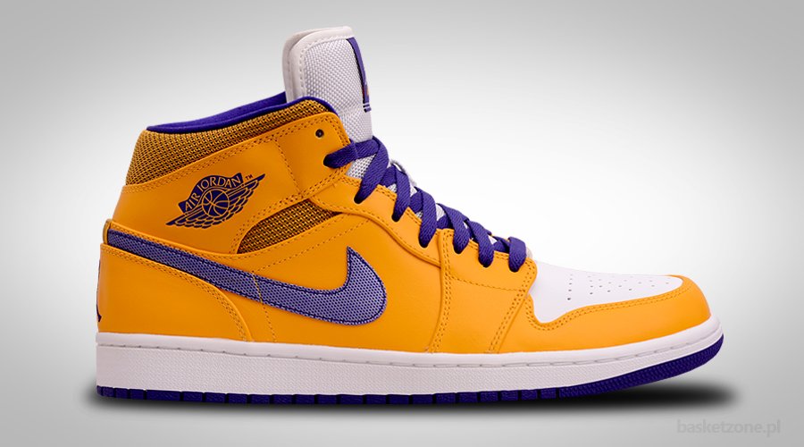 Nike air jordan 1 clearance retro mid lakers edition